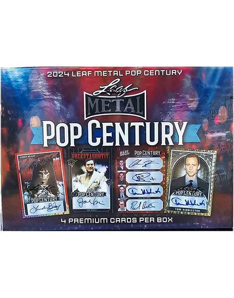 2024 leaf metal football hobby box|2024 leaf metal pop century.